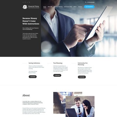 Financial Advision Joomla Template (Joomla template for financial websites) Item Picture