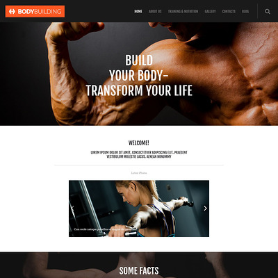 Fitness Responsive WordPress Theme (WordPress theme for gym and fitness) Item Picture