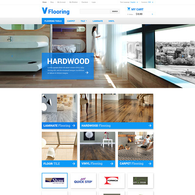 Flooring Magento Theme (Magento theme for flooring stores) Item Picture