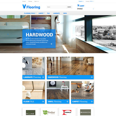 Flooring PrestaShop Theme (PrestaShop theme for wood and tile flooring stores) Item Picture