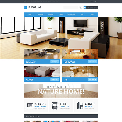 Flooring Responsive OpenCart Template (OpenCart themes for flooring stores) Item Picture