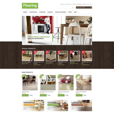 Flooring Store Magento Theme (Magento theme for flooring stores) Item Picture