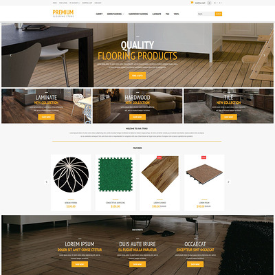 Flooring Store OpenCart Template (OpenCart themes for flooring stores) Item Picture