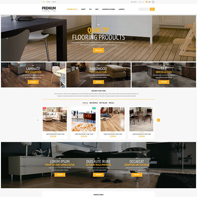 Flooring Store PrestaShop Theme (PrestaShop theme for wood and tile flooring stores) Item Picture