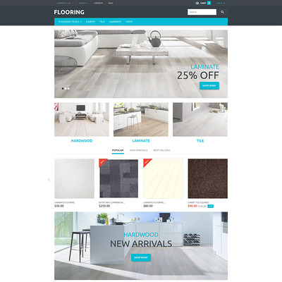 Flooring Store PrestaShop Theme (PrestaShop theme for wood and tile flooring stores) Item Picture