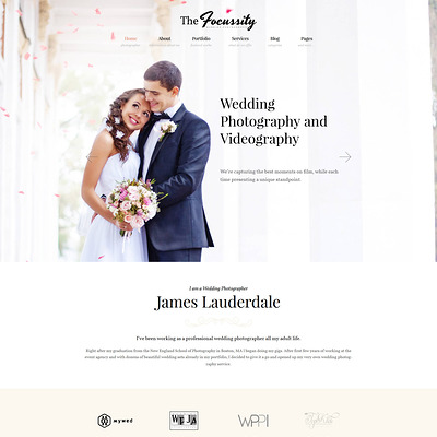 Focussity (WordPress theme for wedding professionals) Item Picture
