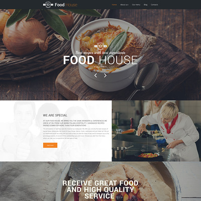 Food House Drupal Template (Drupal theme for restaurants) Item Picture