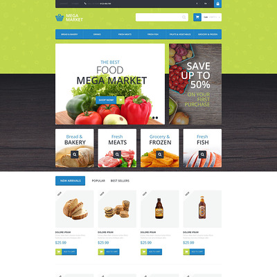 Food Shop PrestaShop Theme (PrestaShop theme for food stores) Item Picture