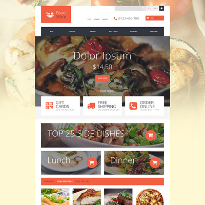 Foodie PrestaShop Theme (PrestaShop theme for food stores) Item Picture