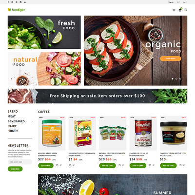 Foodiger (PrestaShop theme for food stores) Item Picture