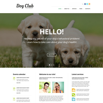 For Babies Training Joomla Template (Joomla template for websites about pets and animals) Item Picture
