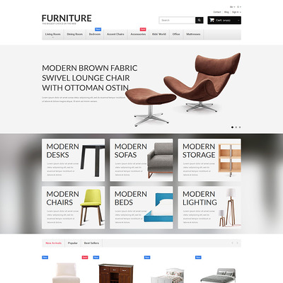 Furniture PrestaShop Theme (PrestaShop theme for furniture stores) Item Picture