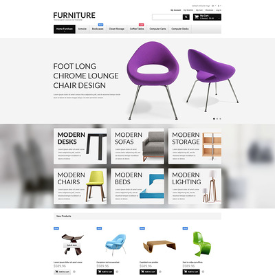 Furniture Responsive Magento Theme (Magento theme for furniture stores) Item Picture