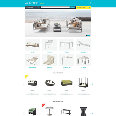 Furniture Responsive OpenCart Template (OpenCart themes for furniture stores) Item Picture