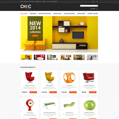 Furniture Store OpenCart Template (OpenCart themes for furniture stores) Item Picture