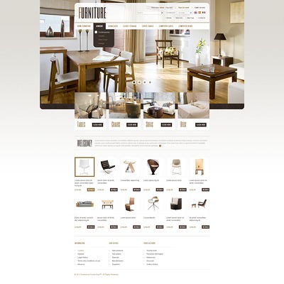 Furniture Store PrestaShop Theme (PrestaShop theme for furniture stores) Item Picture