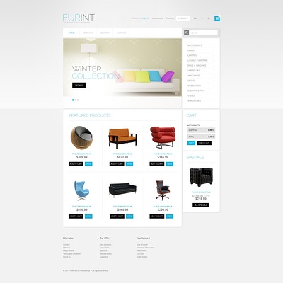 Furniture and Interior PrestaShop Theme (PrestaShop theme for furniture stores) Item Picture