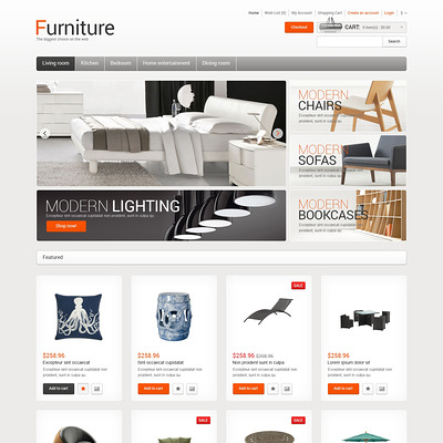Furniture for Comfort OpenCart Template (OpenCart themes for furniture stores) Item Picture