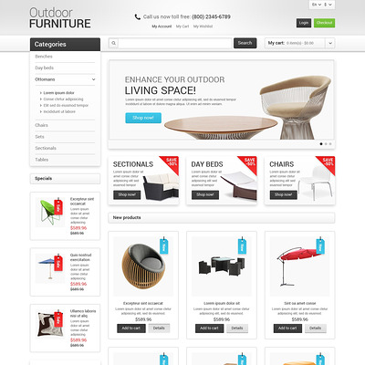 Furniture for Your Garden Magento Theme (Magento theme for furniture stores) Item Picture