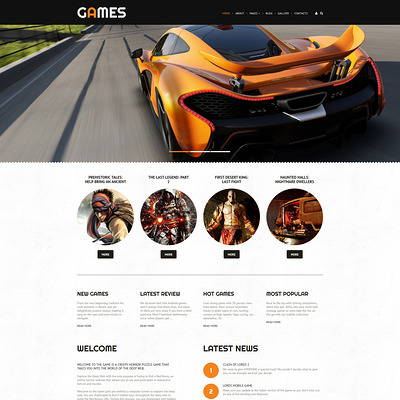 Games Joomla Template (Joomla template for gaming websites) Item Picture