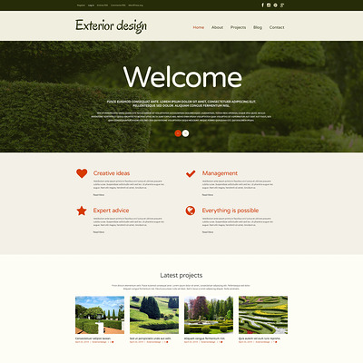 Garden Design Responsive WordPress Theme (WordPress theme for landscapers and gardeners) Item Picture