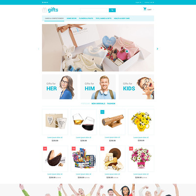 Gifts PrestaShop Theme (PrestaShop theme for gift shops) Item Picture