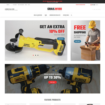 GrailWibo (Magento theme for tool stores) Item Picture