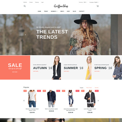 Griffon Shop (PrestaShop theme for womens clothing) Item Picture