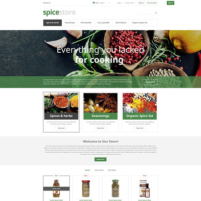 Grocery Shop PrestaShop Theme (PrestaShop theme for food stores) Item Picture