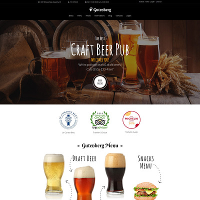 GutenBerg (WordPress theme for restaurants) Item Picture
