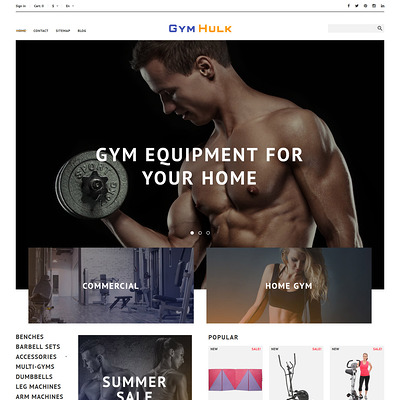 GymHulk (PrestaShop theme for sports stores) Item Picture