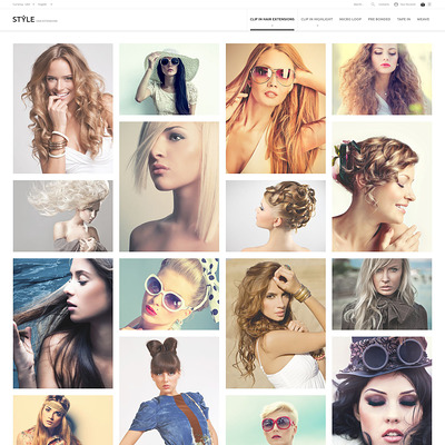 HairStyle PrestaShop Theme (PrestaShop theme for hair extensions and hair products) Item Picture