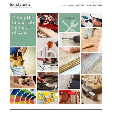 Handyman for Success Joomla Template (Joomla template for construction companies) Item Picture