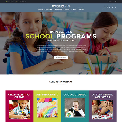 Happy Learning (education WordPress theme) Item Picture