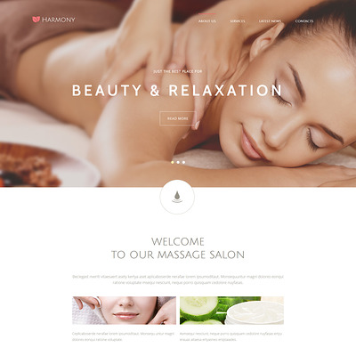 Harmony Joomla Template (Joomla template for spas and beauty salons) Item Picture