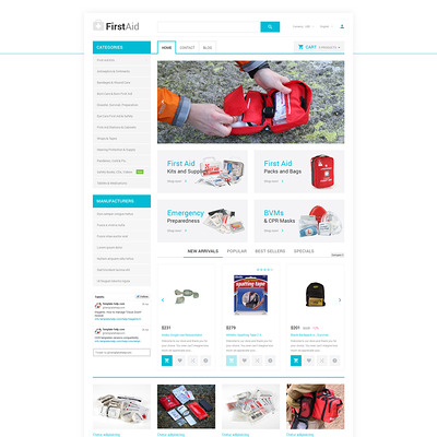Healthcare Essentials Store PrestaShop Theme (PrestaShop theme for health and medical stores) Item Picture