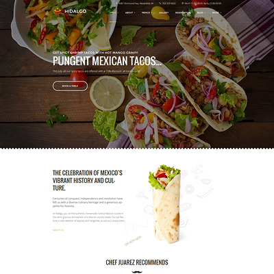 Hidalgo (WordPress theme for restaurants) Item Picture