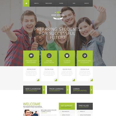 High School Promotion WordPress Theme (education WordPress theme) Item Picture