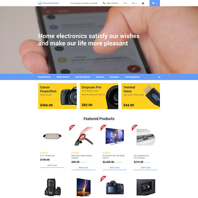 Home Electronics OpenCart Template (OpenCart theme for electronics) Item Picture