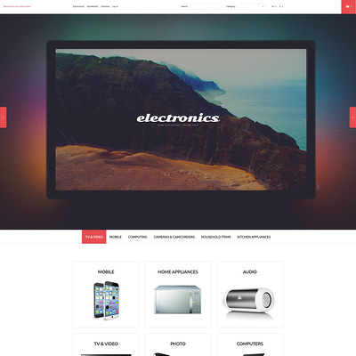 Home Electronics Store Magento Theme (Magento theme for electronics stores) Item Picture