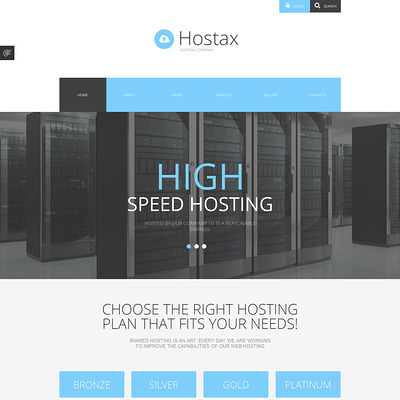 Hostax Joomla Template (Joomla template for web hosting companies) Item Picture