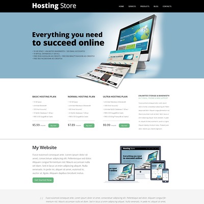 Hosting Store Joomla Template (Joomla template for web hosting companies) Item Picture