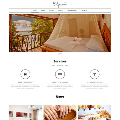 Hotels Motels Joomla Template (Joomla template for hotels) Item Picture