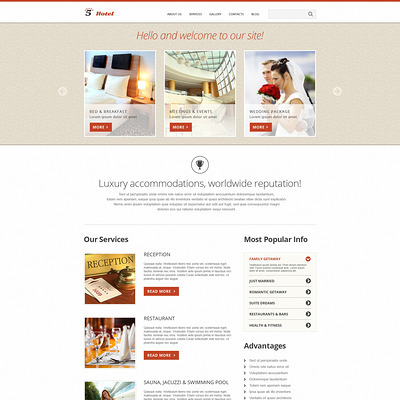 Hotels Responsive Joomla Template (Joomla template for hotels) Item Picture