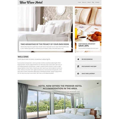 Hotels Responsive Joomla Template (Joomla template for hotels) Item Picture