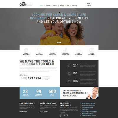Insurance Company Joomla Template (Joomla template for financial websites) Item Picture