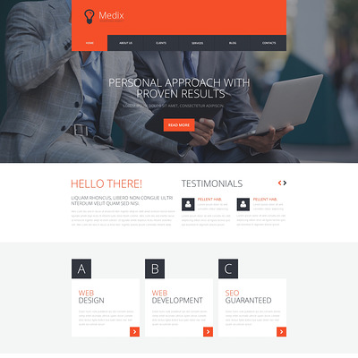Interactive Ad Group WordPress Theme (WordPress theme for advertising agencies) Item Picture