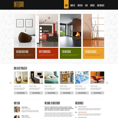 Interior Design for Profit Joomla Template (Joomla template for interior design websites) Item Picture