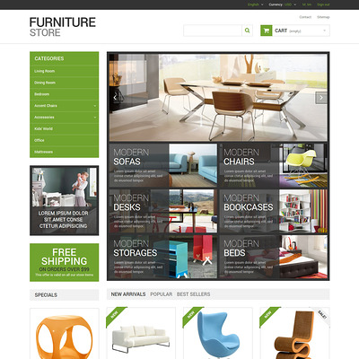 Interior Furniture Store PrestaShop Theme (PrestaShop theme for furniture stores) Item Picture