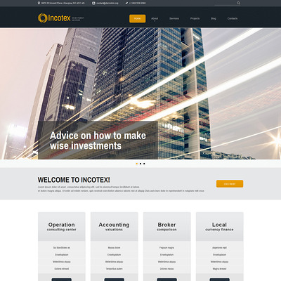 Investment Consultancy Joomla Template (Joomla template for financial websites) Item Picture